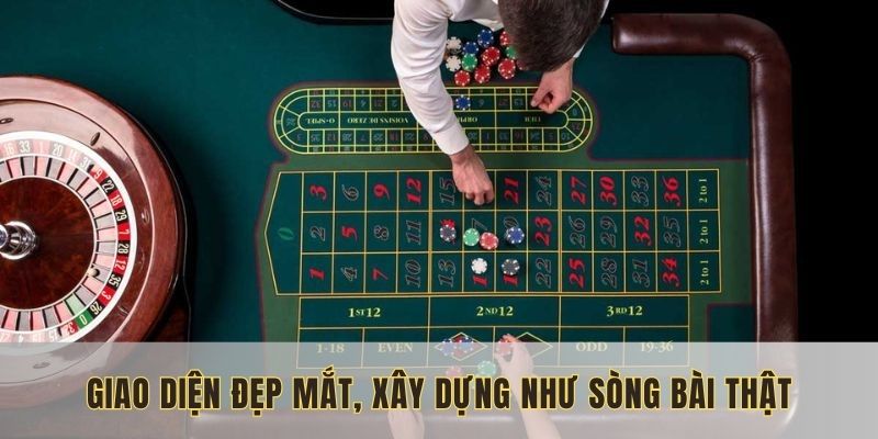 Giao diện đẹp mắt, xây dựng như sòng bài thật